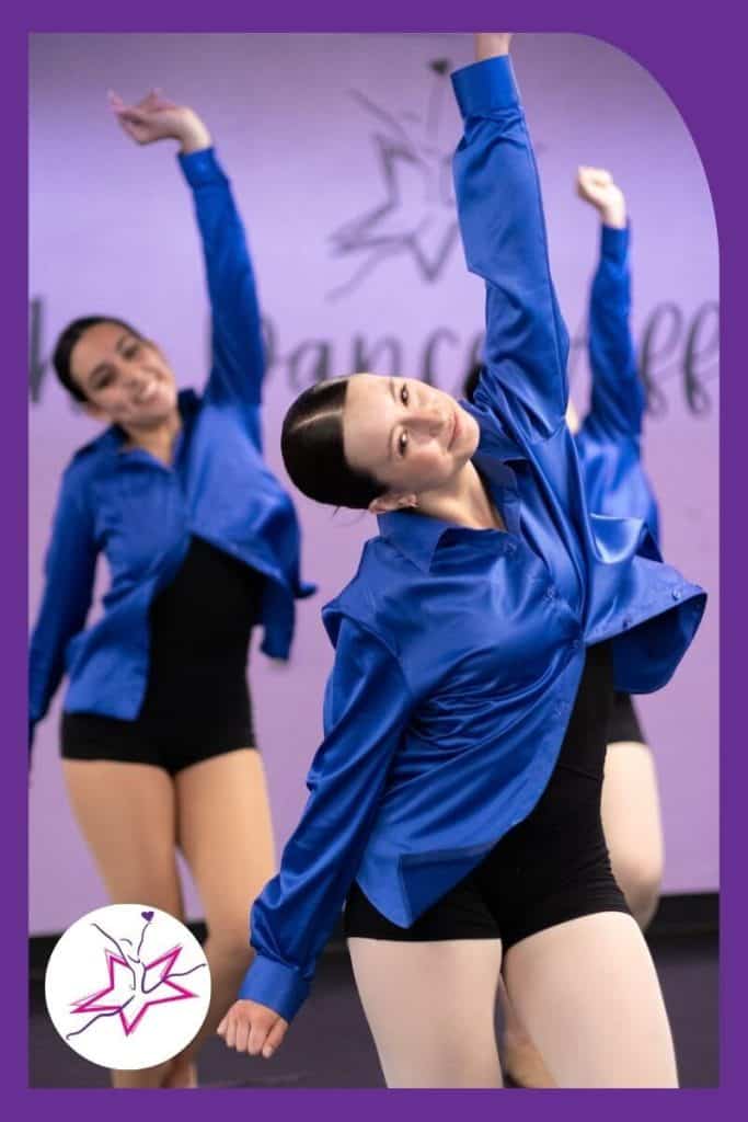 Dancers in Blue Costumes