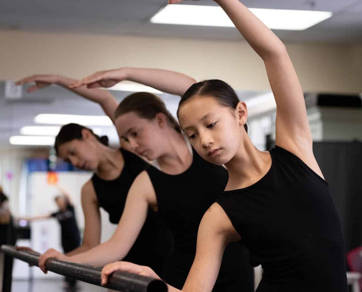 Dancers at Ballet Barre | Cecchetti Ballet in San Jose